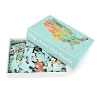 Puzzle personnalisé de 500 pièces en carton bleu, illustration artistique couleur haute définition, OEM ODM, vente en gros, jouet DIY pour adultes