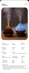 Portable Air Humidifier 300ml Volcano Humidifier with 7 <strong>Color</strong> Night Light Ultrasonic Aroma Diffusers for Car Home Bedroom - Product Image 5