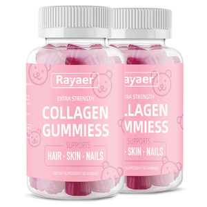 Private Gummies Candy Suplementos de colágeno vegano Biotina Colágeno Gummy <span class=keywords><strong>Hair</strong></span> Gummy Vitamins Adecuado para la piel del cabello y las uñas