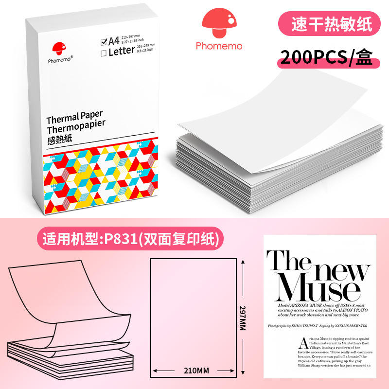 Papier copie A4 recto-verso (200 feuilles par boîte)