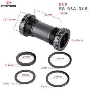 Promend 92mm 89.5mm Piezas de Bicicleta de Aleación de Aluminio y Acero 29MM <span class=keywords><strong>BB92</strong></span> DUB EJE DE BIELAS con Rodamiento Sellado PRESSFIT - Product Image 6
