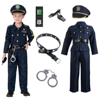 Costume de Carrière pour Enfants : Tenue Professionnelle de Bureau, Uniforme Senior Bleu avec Accessoires pour Garçons et Filles