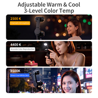 Selens 180 °   Lumière vidéo LED magnétique à 3 niveaux de couleur réglables pour DJI Osmo Pocket 4 4P Gimbal Vlog Selfie Accessoires