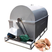 Machine de torréfaction industrielle et commerciale à gaz/électrique pour noix et graines, en acier inoxydable, capacité 500 kg/h, pour maïs, farine et fruits