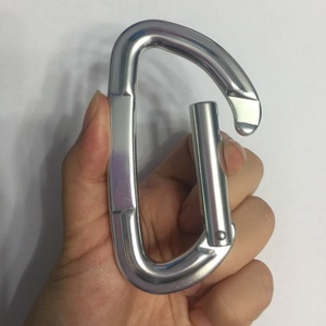 Kait Pengunci Pegas Baja Tahan Karat/Baja Karbon Berlapis Seng untuk Berkemah di Luar Ruangan, Panjat Tebing, dan Tanaman - Product Image 1