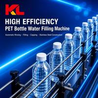 Machines de remplissage entièrement automatiques 3 en 1 pour bouteilles d'eau, bouteilles PET, haute capacité, rentables pour les grandes usines de production d'eau