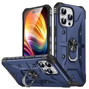 Kickstand Casing Ponsel Vivo Y100, Pelindung Belakang Magnetik Tahan Guncangan untuk Vivo IQOO Neo 7 Y55s 2023 IQOO Neo7 Racing S16 Pro S16e