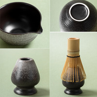 Bol à matcha en porcelaine fine fait main Estick, style japonais, accessoires de thé, ensemble portable pour café et thé à bulles sèches