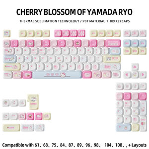 MOA Profile 121 Keys PBT Keycaps 5-Side Dye Sublimation Custom Pattern Factory Stock Compatible with Most Mechanical <strong>Keyboards</strong> - Product Image 3