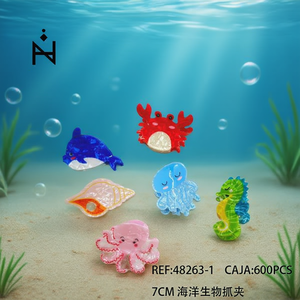 Pince à cheveux Ocean Series 7 cm pour femmes et filles avec motif créatures marines - Product Image 2