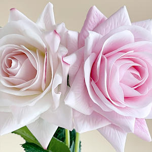 Ramo de Rosas Artificiales de Látex de Alta Calidad, Rosa de Cuerno Grande Individual, Hecha <span class=keywords><strong>a</strong></span> Mano, Hidratante, para Decoración del Hogar, Venta al por Mayor - Product Image 2