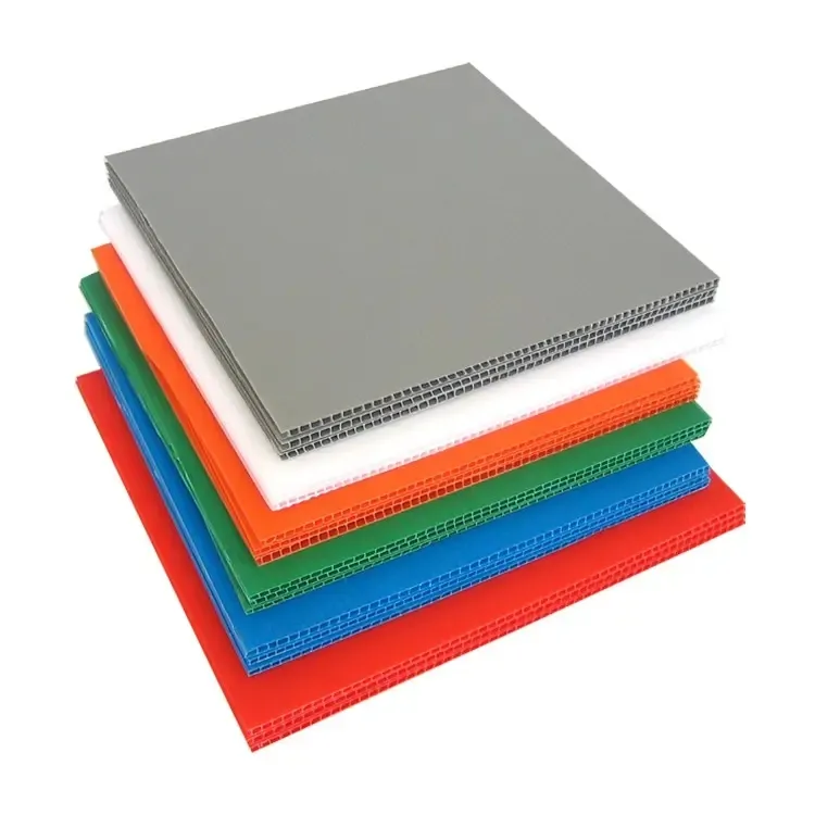 Colorful Polypropylene Pp Corrugated Board Sheet Pp Plastic Sheet Pp Hollow Plate 2mm Coroplast Sheets