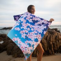 Customize Size Free Logo Print Fast Delivery Summer Large Microfiber Beach Towels Luxury Tropical Style Sand-Free Sport Towel