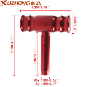 Xuzhong Car Gear <b>Shift</b> <b>Knob</b> Aluminum Alloy 96mm x 115mm Aircraft Style Ergonomic Manual Transmission <b>Knob</b> - Product Image 1