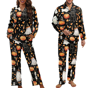 Paio di <span class=keywords><strong>pigiami</strong></span> Halloween <span class=keywords><strong>Happy</strong></span> <span class=keywords><strong>pigiami</strong></span> per coppie - Product Image 2
