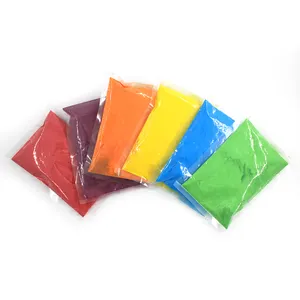 Vibrant Rainbow Holi Powder Packets Perfect for Marathon Races Color Run Charity Events