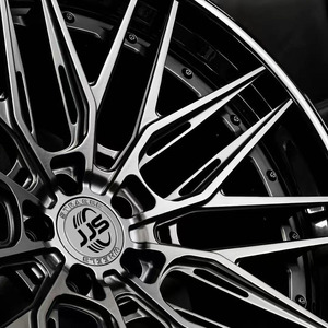 JJSEES Jantes en alliage d'aluminium forgé noir en deux parties 5x120 5x114.3 5x112 18 19 21 22 24 26 20 pouces pour bmw audi <span class=keywords><strong>Ferrari</strong></span> - Product Image 3