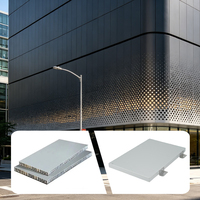 Panneau mural extérieur en aluminium alvéolé, certifié CE, anti-décoloration, revêtement PVDF fluorocarbone, pour immeubles de bureaux urbains et gratte-ciel