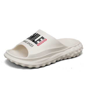 Men's <b>Slides</b> EVA Thick Sole Non <b>Slip</b> Outdoor Summer Beach Shoes Black - Product Image 5