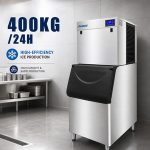 Machine à glaçons automatique professionnelle 400 kg par jour, machine à glaçons commerciale pour les magasins et les entreprises de vente de glaçons - Product Image 1