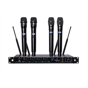 Micrófono Inalámbrico Profesional AD4Q, <span class=keywords><strong>Lavalier</strong></span>/Headset, 4 Canales UHF 512-937mhz, Micrófono de Estudio para Micrófonos Inalámbricos - Product Image 3