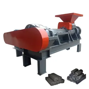 Bamboo Sawdust Wood Extruder BBQ Grill Coal Coconut Briquette Powder Automatic Charcoal Making Machine for Sale