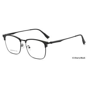 Lunettes de vue classiques pour homme, style affaires, monture quadrilatère, verres en résine, large monture intégrale, vente en gros d'usine - Product Image 5
