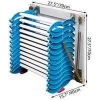 Échelle de grenier électrique avec télécommande, échelle de grenier pliante en aluminium robuste, escalier rétractable automatique pour charge de 330 lb