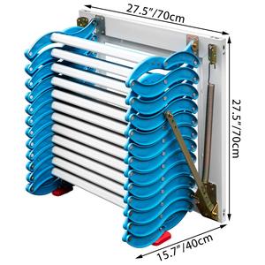 Échelle de <span class=keywords><strong>grenier</strong></span> électrique avec télécommande, échelle de <span class=keywords><strong>grenier</strong></span> pliante en aluminium robuste, escalier rétractable automatique pour charge de 330 lb - Product Image 5