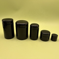 Pot en verre UV Mirone noir de 100 ml avec bouchon sécurité enfant