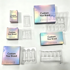 Caja de blíster para péptidos cosméticos <span class=keywords><strong>con</strong></span> forma personalizada, caja de papel ecológica <span class=keywords><strong>con</strong></span> etiqueta para el embalaje de productos cosméticos para el cuidado de <span class=keywords><strong>la</strong></span> <span class=keywords><strong>piel</strong></span> - Product Image 3