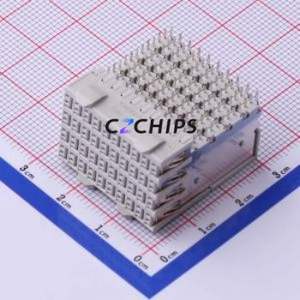 6469001-1 Board-to-Board & Backplane Connector Bent Lead Through Hole,P=2.5mm Connector 120P 2.5mm Right Angle Insert 8 - Product Image 1