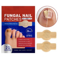 Meilleurs autocollants antifongiques pour le traitement des ongles Marque privée OEM 8 heures Réparation de nuit Patchs fongiques pour ongles