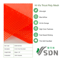 Tissu en polyester tricoté ultra-léger et respirant 65 g/m² pour les services d'urgence - Vente en gros