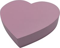 Groothandel op maat gemaakte handgemaakte grote hartvormige doos met gleufjes van karton, deksel gestanst, lege luxe bloemenverpakking Valentijnsdag