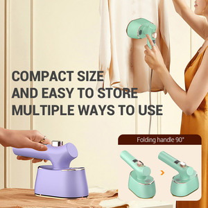 Plancha de Vapor Portátil de <span class=keywords><strong>Venta</strong></span> Caliente para Ropa, Mini Plancha de Vapor con Suela de Cerámica para Viajes, Hogar, Hotel, Costura y Lavandería - Product Image 1