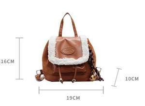 Mochila impermeable de PU con logotipo personalizado y forro de poliéster para bolso de moda femenino - Product Image 5