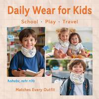 Cache-cou imprimé personnalisé pour enfants, sans couture, doux, coupe-vent, multifonctionnel, pour l'hiver