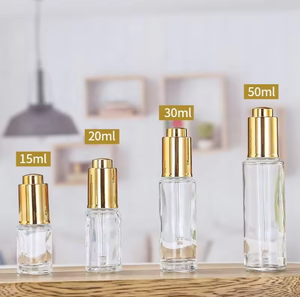 Factory Price KELE Brand Skin Care Packaging Push Button Dropper <b>Bottle</b> 30ml <b>50ml</b> Glass Screen Printed Makeup Serum Oil <b>Bottle</b> - Product Image 4