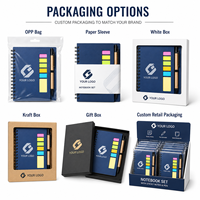 Set de Cuadernos con Notas Adhesivas, Ventana Recortable y Bolígrafo, Bloc de Notas Personalizado con Logotipo, Bloc de Notas para Oficina, Escritura, Regalo Promocional al por Mayor