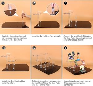 ชั้นวางโชว์อะคริลิคบูติค4ชั้นชั้นชั้นวางน้ำหอมที่วางคัพเค้กและที่วาง Amiibo สำหรับ funko - Product Image 4