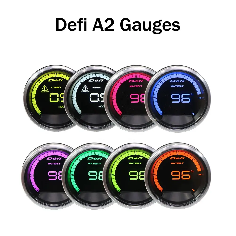 Nodig Controle 7 Kleuren Obd2 Defi A2 Gauge 2.5Inch Water Temp Olie Temp Turbo Oliedruk Vacuüm Volt Tachomeeter Meter