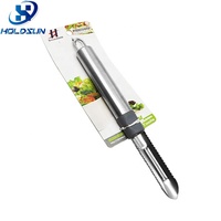 Éplucheur manuel durable à lame tranchante en acier inoxydable pour pommes, pommes de terre et concombres, idéal pour les fruits et légumes à usage domestique