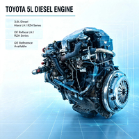 Moteur nu complet robuste pour usage commercial Toyota Hiace Hilux Prado 5L 3.0L Diesel Qualité d'origine testée avant expédition