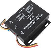 Réducteur de tension automobile 30A, convertisseur 24V vers 12V, module transformateur abaisseur professionnel avec ventilateur, protection contre les courts-circuits et respectueux de l'environnement
