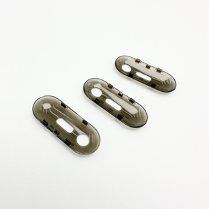Clear Transparent <b>Plastic</b> Cover Injection Molded Part for Small Device <b>Enclosure</b> Oval Shape with Cutouts - Product Image 1