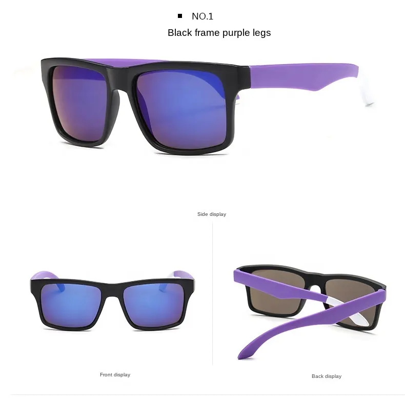 Gafas de sol deportivas con pinchos para hombre y mujer, lentes de sol de 22 colores con montura colorida para conducción, 2021