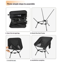 Chaise de camping pliante triangulaire légère et réglable en hauteur pour la pêche et la plage, idéale pour l'extérieur - Vente en gros transfrontalière