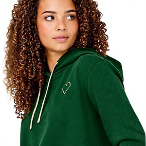 European and <b>American</b> Women's Autumn and Winter <b>Hoodie</b> New Style Solid Color <b>Hoodie</b> Loose Hooded Long Sleeved Sweatshirt OEM - Product Image 5