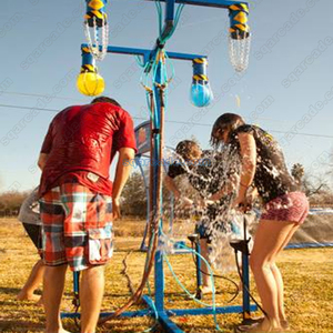 Juego de Globos de Agua Extremos para 4 Jugadores, Hidroblaster de 2/4 Estaciones, Equipo Interactivo de Metal para Eventos al Aire Libre para Parques de Trampolín - Product Image 3
